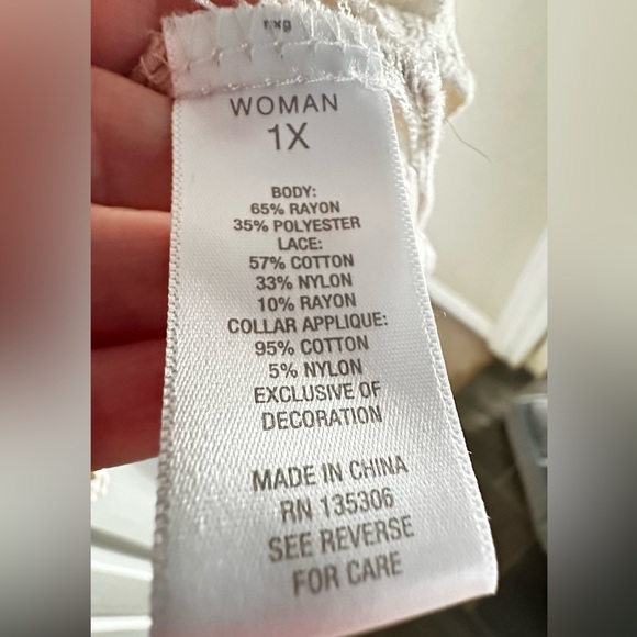 Dress barn brand Westport 1XL cream tunic - Picture 6 of 7